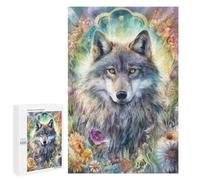 1000 PCS Jigsaw Puzzles Spiritual Wolf Jigsaw Puzzles for Teenagerss But Fun And Humorous Every Piece Is Unique - Learning Educational Toys 1000 PCS