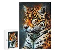 1000 PCS Jigsaw Puzzles Splatter Tiger Jigsaw for Teenagerss Precision Cutting Fun Activities at Home Challenging Game And Family Play 1000 PCS
