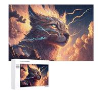 1000 PCS Jigsaw Puzzles Thundercat The Lightning-Struck Feline Jigsaw for Adults Fun Games Perfect Decoration Unique Gifts for Birthday And Christmas 1000 PCS