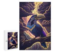 1000 PCS Jigsaw Puzzles- Thunderstorm Toucan Artwork Jigsaw for Adults Relaxing Games Staycation Kill Time Deal As Gifts for The Whole Family 1000 PCS
