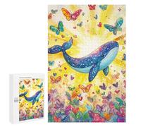 1000 PCS Jigsaw Puzzles Whale And Butterfly Fantasy Puzzles for Teenagers Enhance Memory Difficult And Challenge Brainteaser Family Games 1000 PCS