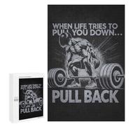 1000 PCS Jigsaw Puzzles When Life Pulls You Down, Anime Gym Jigsaw Puzzles for Teenagerss But Fun And Humorous Every Piece Is Unique - Learning Educational Toys 1000 PCS