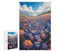 1000 PCS Jigsaw Puzzles Whispering Flowers A Serene Garden Symphony Puzzles for Teenagers Enhance Memory Difficult And Challenge Brainteaser Family Games 1000 PCS