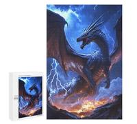 1000 PCS Jigsaw Thundering Dragon Storm -2 Jigsaw Puzzles for Adults Family Activities Help The Brain Exercise Deal As Gifts for The Whole Family 1000 PCS