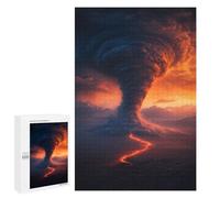 1000 PCS Jigsaw Tornado in Mountains Jigsaw Puzzles for Adults Family Activities Help The Brain Exercise Deal As Gifts for The Whole Family 1000 PCS