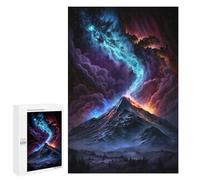 1000 PCS Jigsaw Volcanic Aurora Sky Adult Jigsaw Puzzles For Family Fun Parent-child Interaction Gifts for Friends And Family 1000 PCS