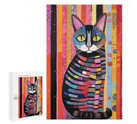 1000 PCS Jigsaws Adults Puzzles Abstract Cat Jigsaw for Adults Hands-on Game Precision Cutting Parent-child Interaction 1000 PCS