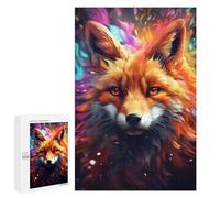 1000 PCS Jigsaws Adults Puzzles Abstract Graffiti Fox Art Jigsaws for Adults Family Games Presents for Women for Is Ideal As A Gift 1000 PCS