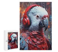 1000 PCS Jigsaws Adults Puzzles African Grey Parrot Jigsaw for Adults Hands-on Game Precision Cutting Parent-child Interaction 1000 PCS
