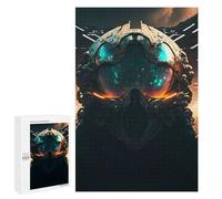 1000 PCS Jigsaws Adults Puzzles Alien Helmet Pilots Jigsaw for Adults Relax Games Birthday Present Birthday And Unique Gifts 1000 PCS