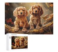 1000 PCS Jigsaws Adults Puzzles American Cocker Spaniel Jigsaws for Adults Relaxing Games Difficult Challenge Difficult And Challenge 1000 PCS