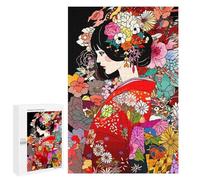 1000 PCS Jigsaws Adults Puzzles Ancient Japan Kimono Girl Jigsaw for Adults Hands-on Game Precision Cutting Parent-child Interaction 1000 PCS