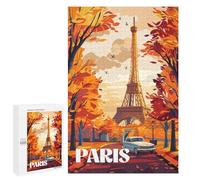 1000 PCS Jigsaws Adults Puzzles Autumn in Paris Jigsaw Puzzle Family Game Analysis And Logic Parent-child Interaction 1000 PCS