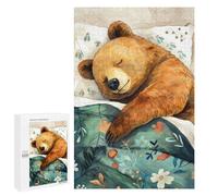 1000 PCS Jigsaws Adults Puzzles Bear Sleeping Jigsaw for Adults Hands-on Game Precision Cutting Parent-child Interaction 1000 PCS