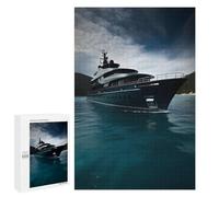 1000 PCS Jigsaws Adults Puzzles Black Yacht Adult Puzzles Relaxing Games Precision Cutting Unique Gifts for Birthday And Christmas 1000 PCS