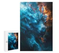 1000 PCS Jigsaws Adults Puzzles Blue Ice Dragon Jigsaw for Adults Relax Games Birthday Present Birthday And Unique Gifts 1000 PCS