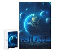 1000 PCS Jigsaws Adults Puzzles Blue Universe Jigsaw for Adults Relax Games Birthday Present Birthday And Unique Gifts 1000 PCS