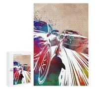 1000 PCS Jigsaws Adults Puzzles Car Racing Sport Art Jigsaw for Adults Hands-on Game Precision Cutting Parent-child Interaction 1000 PCS