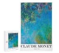 1000 PCS Jigsaws Adults Puzzles Claude Monet Wisteria Jigsaw Puzzle Family Game Analysis And Logic Parent-child Interaction 1000 PCS