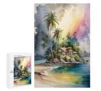 1000 PCS Jigsaws Adults Puzzles Coconut in Island Jigsaw for Adults Relax Games Birthday Present Birthday And Unique Gifts 1000 PCS