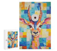 1000 PCS Jigsaws Adults Puzzles Colorful Gazelle with Toilet Paper Jigsaw for Adults Hands-on Game Precision Cutting Parent-child Interaction 1000 PCS
