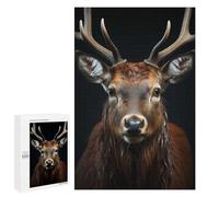 1000 PCS Jigsaws Adults Puzzles Cool Deer Animal Portrait Jigsaws for Adults Relaxing Games Difficult Challenge Difficult And Challenge 1000 PCS