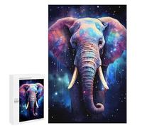 1000 PCS Jigsaws Adults Puzzles Cosmic Fantasy Elephant Jigsaw for Adults Hands-on Game Precision Cutting Parent-child Interaction 1000 PCS