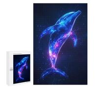 1000 PCS Jigsaws Adults Puzzles Cosmic Space Dolphin Jigsaw for Adults Hands-on Game Precision Cutting Parent-child Interaction 1000 PCS