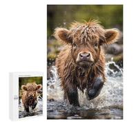 1000 PCS Jigsaws Adults Puzzles Cute Baby Highland Cow Jigsaws for Adults Hands-on Game Wall Decoration Birthday And Unique Gifts 1000 PCS