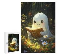1000 PCS Jigsaws Adults Puzzles Cute Ghost Reading Jigsaw for Adults Hands-on Game Precision Cutting Parent-child Interaction 1000 PCS