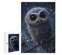 1000 PCS Jigsaws Adults Puzzles Cute Owl Perched on Branch Jigsaw for Adults Hands-on Game Precision Cutting Parent-child Interaction 1000 PCS