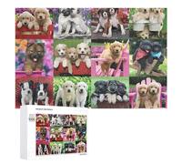 1000 PCS Jigsaws Adults Puzzles Cute Puppies Garden Basket Jigsaws for Adults Hands-on Game Wall Decoration Birthday And Unique Gifts 1000 PCS