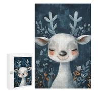 1000 PCS Jigsaws Adults Puzzles Cute Watercolor Deer Jigsaw Puzzle Family Game Analysis And Logic Parent-child Interaction 1000 PCS