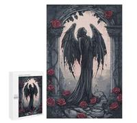 1000 PCS Jigsaws Adults Puzzles Dark Gothic Angel in Ruins Jigsaw Puzzle Family Game Analysis And Logic Parent-child Interaction 1000 PCS