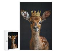 1000 PCS Jigsaws Adults Puzzles Deer King Jigsaw for Adults Hands-on Game Precision Cutting Parent-child Interaction 1000 PCS