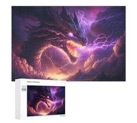 1000 PCS Jigsaws Adults Puzzles Dragon Breath Lightning Storm -1 Jigsaws for Adults Hands-on Game Wall Decoration Birthday And Unique Gifts 1000 PCS
