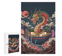 1000 PCS Jigsaws Adults Puzzles Dragon Ramen Bowl Jigsaws for Adults Toy Wall Decor Home Decoration for Is Ideal As A Gift 1000 PCS