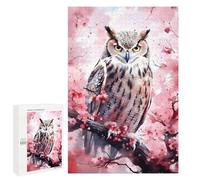 1000 PCS Jigsaws Adults Puzzles Eagle Owl Cherry Blossom Jigsaws for Adults Relaxing Games Difficult Challenge Difficult And Challenge 1000 PCS