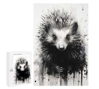 1000 PCS Jigsaws Adults Puzzles Echidna Beauty Black Ink Jigsaw for Adults Hands-on Game Precision Cutting Parent-child Interaction 1000 PCS