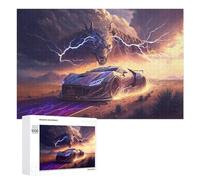 1000 PCS Jigsaws Adults Puzzles Electric Dragon Car Lightning Desert Jigsaws for Adults Hands-on Game Wall Decoration Birthday And Unique Gifts 1000 PCS