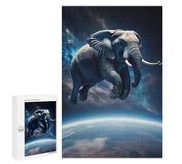 1000 PCS Jigsaws Adults Puzzles Elephant Flying Jigsaw for Adults Toy Wall Decor Perfect Decoration for Is Ideal As A Gift 1000 PCS