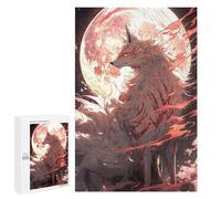 1000 PCS Jigsaws Adults Puzzles Full Moon Sakura Kitsune Jigsaw for Adults Relax Games Birthday Present Birthday And Unique Gifts 1000 PCS