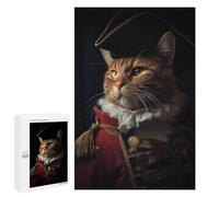 1000 PCS Jigsaws Adults Puzzles Funny Napoleon Emperor Cat Jigsaw for Adults Toy Wall Decor Perfect Decoration for Is Ideal As A Gift 1000 PCS