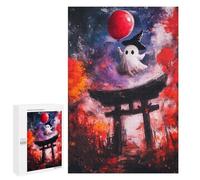 1000 PCS Jigsaws Adults Puzzles Ghostly Halloween in Japan Jigsaw for Adults Hands-on Game Precision Cutting Parent-child Interaction 1000 PCS