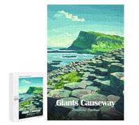 1000 PCS Jigsaws Adults Puzzles Giants Causeway, Northern Ireland Illustration Jigsaws for Adults Toy Wall Decor Home Decoration for Is Ideal As A Gift 1000 PCS