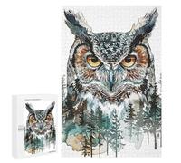 1000 PCS Jigsaws Adults Puzzles Gifts Abstract Paint Owl Jigsaw for Adults Relax Games Home Decoration Birthday Present, Gifts, 1000 PCS