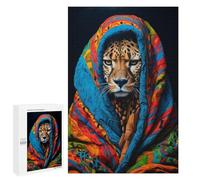 1000 PCS Jigsaws Adults Puzzles Gifts Cozy Cheetah Jigsaw for Adults Relax Games Home Decoration Birthday Present, Gifts, 1000 PCS