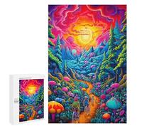 1000 PCS Jigsaws Adults Puzzles Gifts Fantasy Forest Journey -1 Jigsaw Puzzle Relax Games Staycation Kill Time Birthday Present, Gifts, 1000 PCS