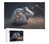 1000 PCS Jigsaws Adults Puzzles Gifts Galactic Mouse A Cosmic Companion Jigsaw Puzzle Relax Games Staycation Kill Time Birthday Present, Gifts, 1000 PCS