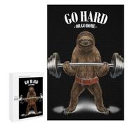 1000 PCS Jigsaws Adults Puzzles Gifts Giant Sloth Weightlifting Jigsaw for Adults Relax Games Home Decoration Birthday Present, Gifts, 1000 PCS
